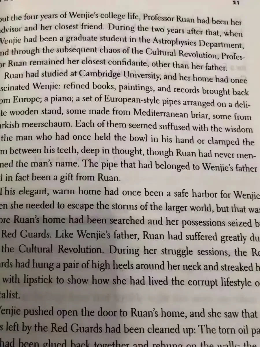 The Three-Body Science Fiction Book By Liu Cixin English Version