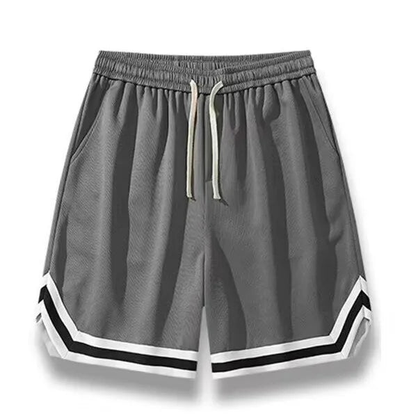 Basketball shorts for men's summer sports training in 2024, casual loose and breathable pants, American five point shorts