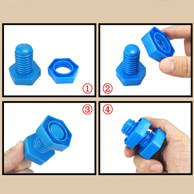 5/10/20pcs Nut Assembly Combination Building Block Toy Children Color Shape Matching Toys Early Education Puzzle Toys TMZ