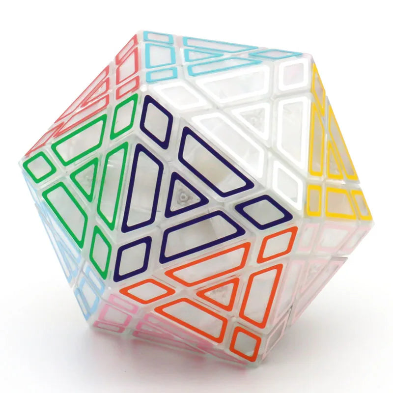 Galaxy Puzzle Icosaminx Icosahedron Megaminx Strange-Shape Magic Cube Twisty Black Original Plastic Transparent Ice Purple Toy
