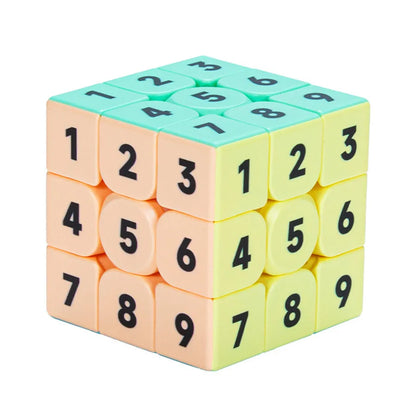 Zcube 1-9 Number Cube 3x3 Magic Cube Puzzle Professional Stickerless Educational Toy For Children Gift