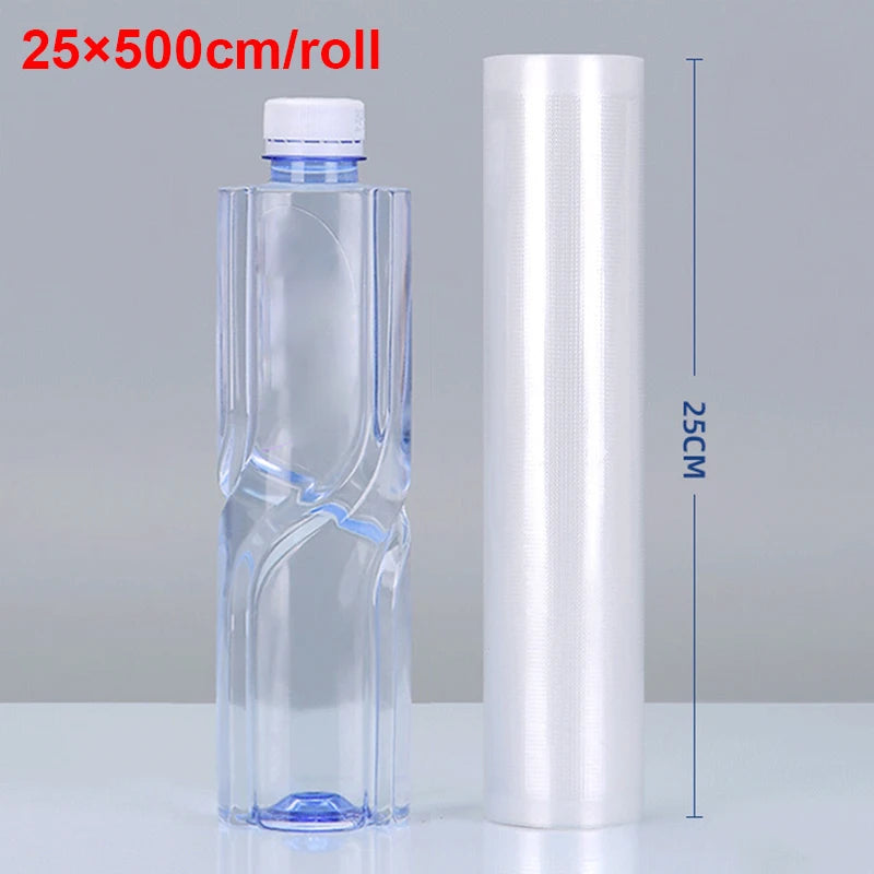 Vacuum Sealer Bags Rolls for Vacuum Sealer Meat Fruit Vegetable Food Vacuum Storage Packaging Bags 12/15/20/25/30cm 500cm/roll