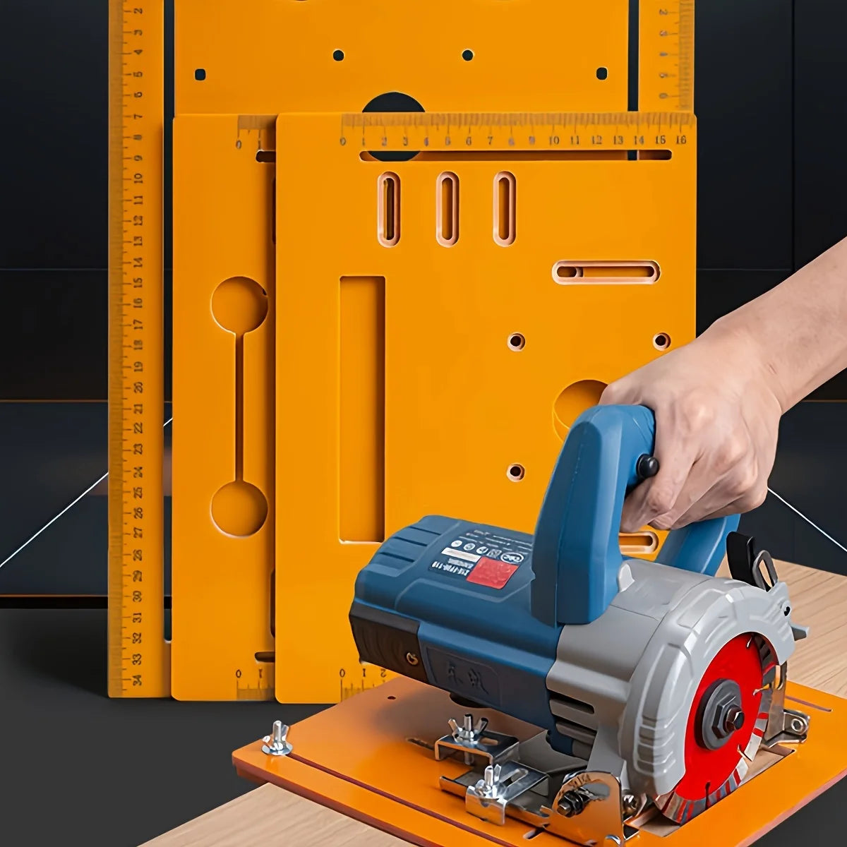 1pc Electric Saw Guide Rail Cutting Machine, Punch-Free Cutting Machine, Bottom Plate Guide Rail Plate