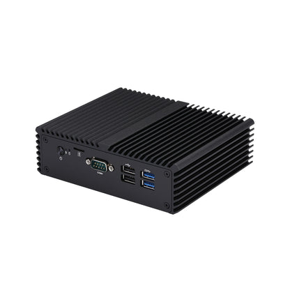 Qotom OEM Core i3 10110U,I5 10210U,I7 10710U Fanless Mini Computer 6 USB Dual LAN Mini PC for Win 10 OS