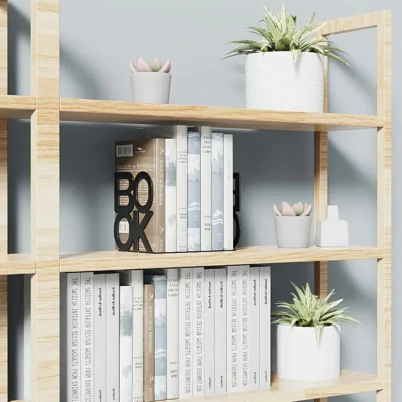 1pc Iron Bookends Book Stand Support  for Home Office and Library Non Slip Rack Shelf Holder School Stationery Accessories