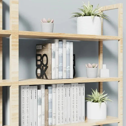 1pc Iron Bookends Book Stand Support  for Home Office and Library Non Slip Rack Shelf Holder School Stationery Accessories