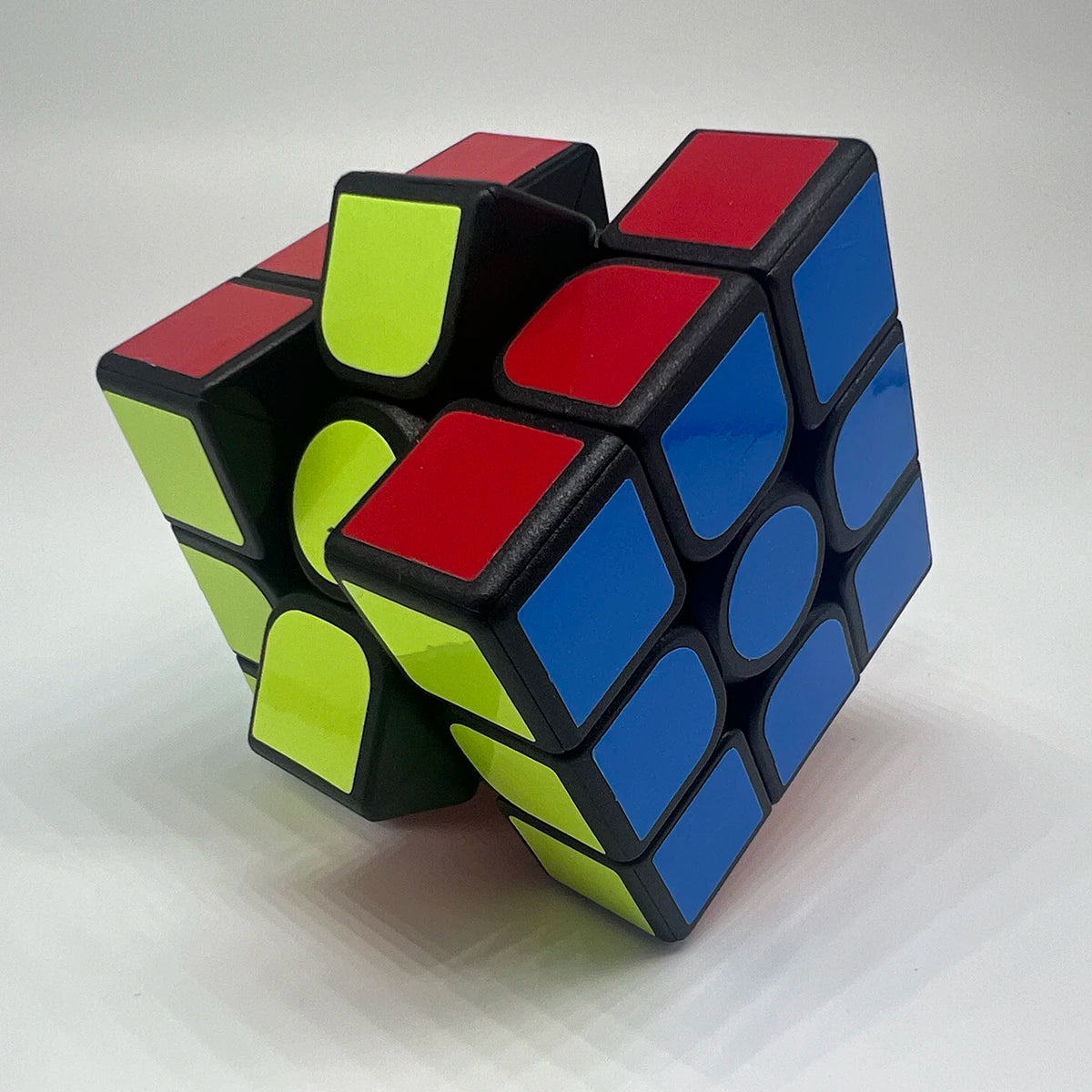 3x3x3 3D fun stress relief brain boosting puzzle professional smooth speed game color blocking children's toy gift