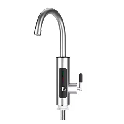 3000W 220V Electric Kitchen Water Heater Tap Stainless Steel LED Digital Instant Hot Water Faucet Heater Cold Heating Faucet