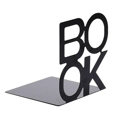 1pc Iron Bookends Book Stand Support  for Home Office and Library Non Slip Rack Shelf Holder School Stationery Accessories