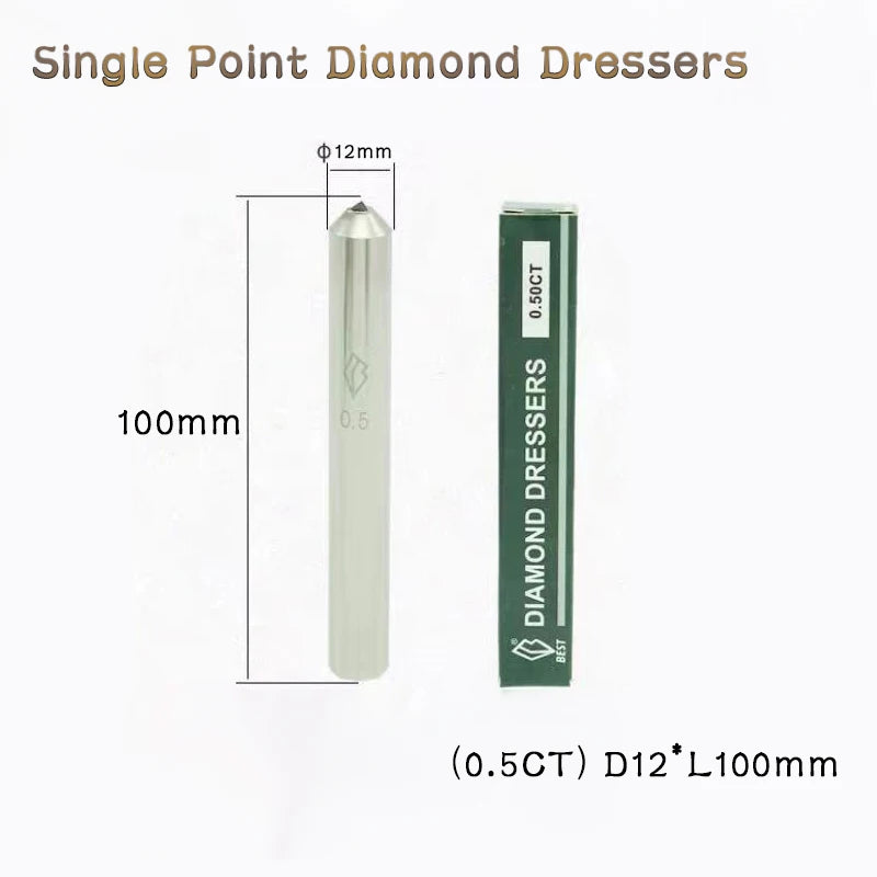 Best 0.25-1ct Diamond Dresser Pen & Single Point Stone Tool for Grinding Wheel Dressing, High-Precision Industrial Bench Grinder