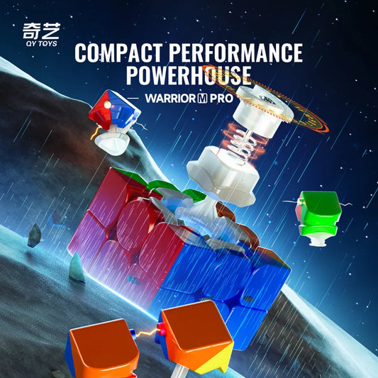 QiYi Warrior M Pro 3x3 Magnetic Magic Cube Professional  Education Toys Birthday Christmas Gifts Cubo Magico Toys