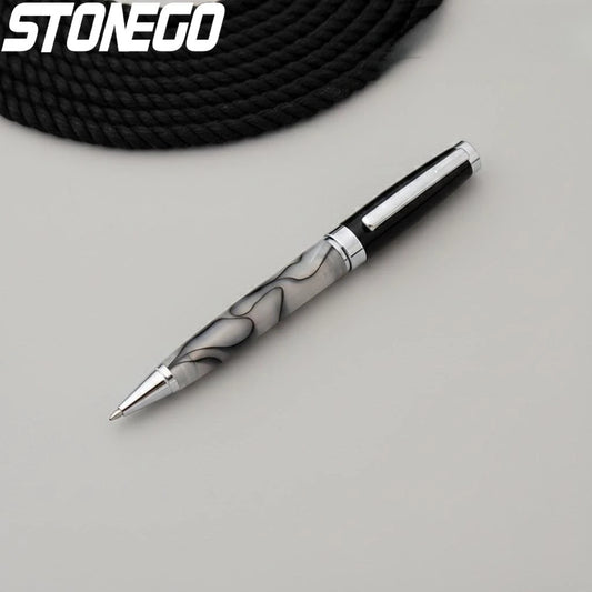 Luxury Metal Ballpoint Pen Retractable Stainless Steel Lacquer Roller Ball Pen for Office School Supplies