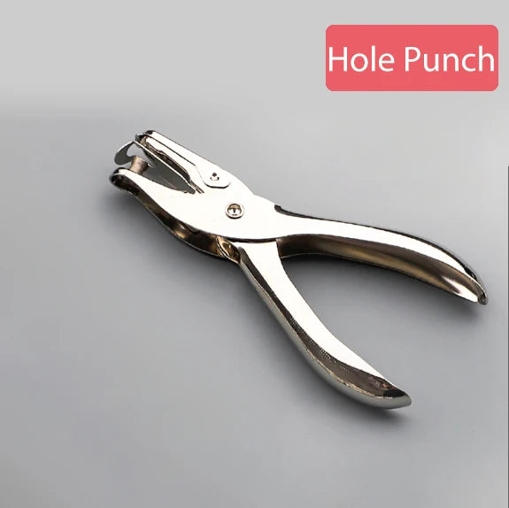 20/30/40/50mm Metal Binder Ring Loose-leaf Paper Book Index Cards Album Binding Clip Hole Punch Puncher Office Supplies