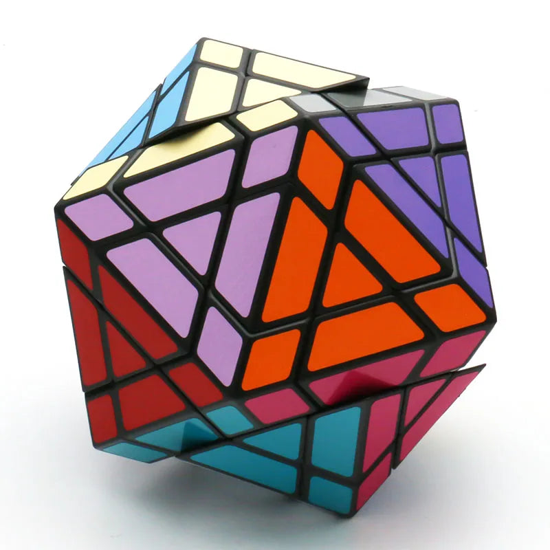 Galaxy Puzzle Icosaminx Icosahedron Megaminx Strange-Shape Magic Cube Twisty Black Original Plastic Transparent Ice Purple Toy