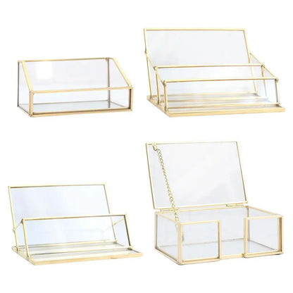 Desk Shelf Box Storage Display Stand Acrylic Plastic Clear Desktop Business Card Holder Organizers Case for Home Office