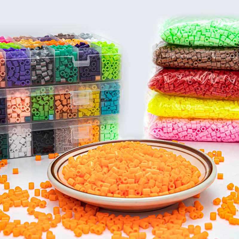 24 /48Colors 5mm hama Beads/ Iron Beads diy Puzzles Beads ironing beads perler Fuse beads diy toy boy girl gift 4，6 ，8years old