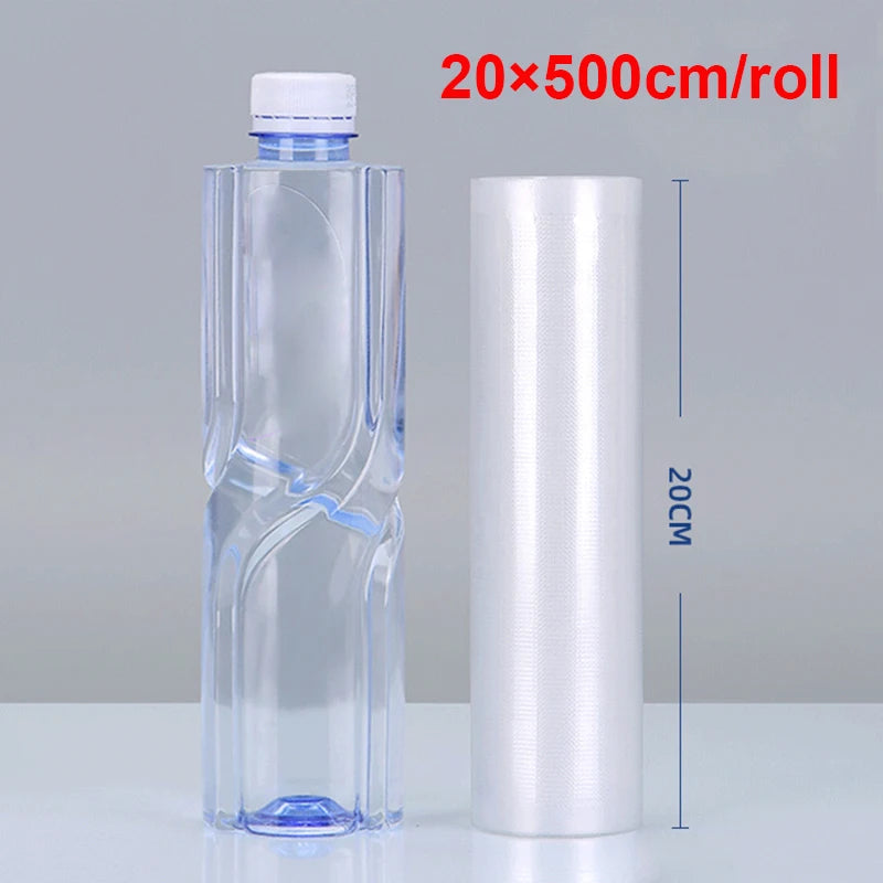 Vacuum Sealer Bags Rolls for Vacuum Sealer Meat Fruit Vegetable Food Vacuum Storage Packaging Bags 12/15/20/25/30cm 500cm/roll