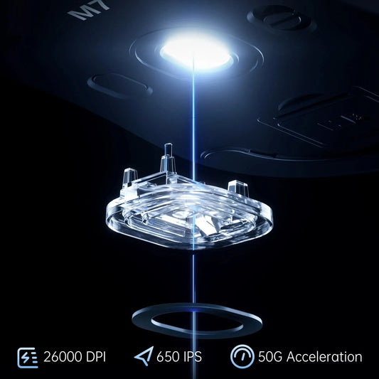 MCHOSE M7 Ultra/Pro PAW3950/PAW3395 Dual 8K Polling Rate 42000 DPI MouseWireless Gaming Mouse Large-Sized 53g Lightweight Office