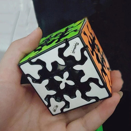 Gear Cube 3x3x3 Smooth Turning Stickerless Professional Puzzle Toys Brain Teasers for Teens Kids Adults Educational Gifts