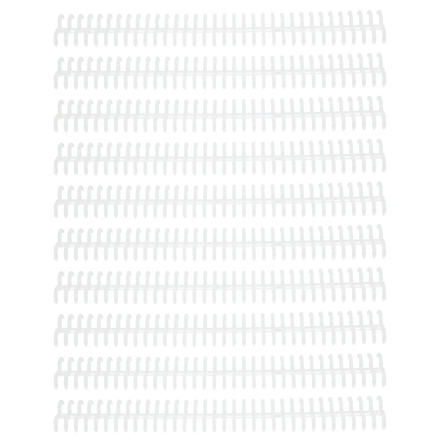 【New】10PCS 34 Hole Binding Spine Plastic Split Loose Leaf Rings Detachable Binding Loop 12mm Diameter Detachable Binding Loop