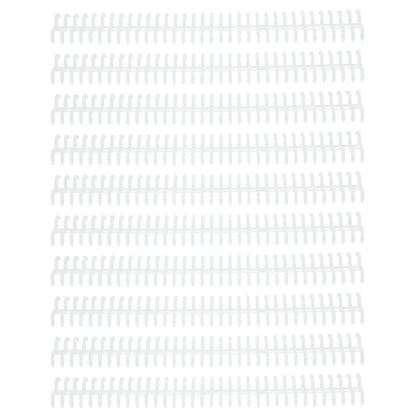 【New】10PCS 34 Hole Binding Spine Plastic Split Loose Leaf Rings Detachable Binding Loop 12mm Diameter Detachable Binding Loop