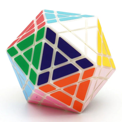 Galaxy Puzzle Icosaminx Icosahedron Megaminx Strange-Shape Magic Cube Twisty Black Original Plastic Transparent Ice Purple Toy