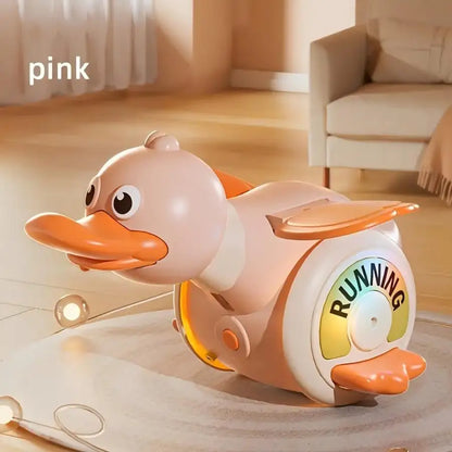 interactive Electric Duck Musical Toy for Babies 18+ Months - Crawling & Head Lifting Training, Early Learning Educational Gift