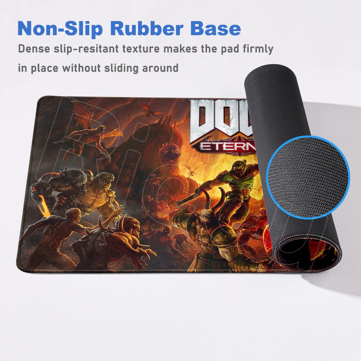 Gaming D-Dooms E-Eternals Mousepad 30x80cm Antislip Rubber Base MouseMat Gamer XXL Mause Carpet PC Thicken Table Pad for E-sport