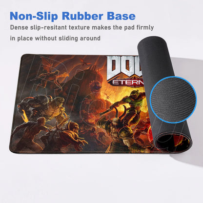Gaming D-Dooms E-Eternals Mousepad 30x80cm Antislip Rubber Base MouseMat Gamer XXL Mause Carpet PC Thicken Table Pad for E-sport