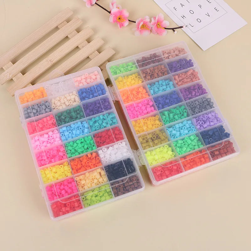 24 /48Colors 5mm hama Beads/ Iron Beads diy Puzzles Beads ironing beads perler Fuse beads diy toy boy girl gift 4，6 ，8years old
