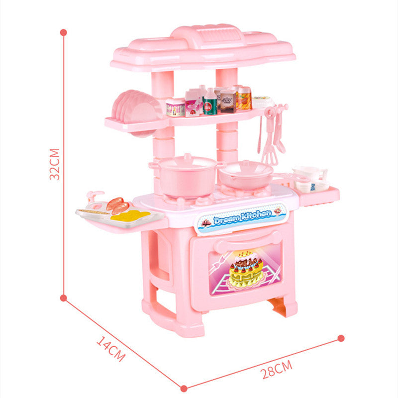 Girl Simulation Tableware Mini Kitchen Toy Set Play House Toy