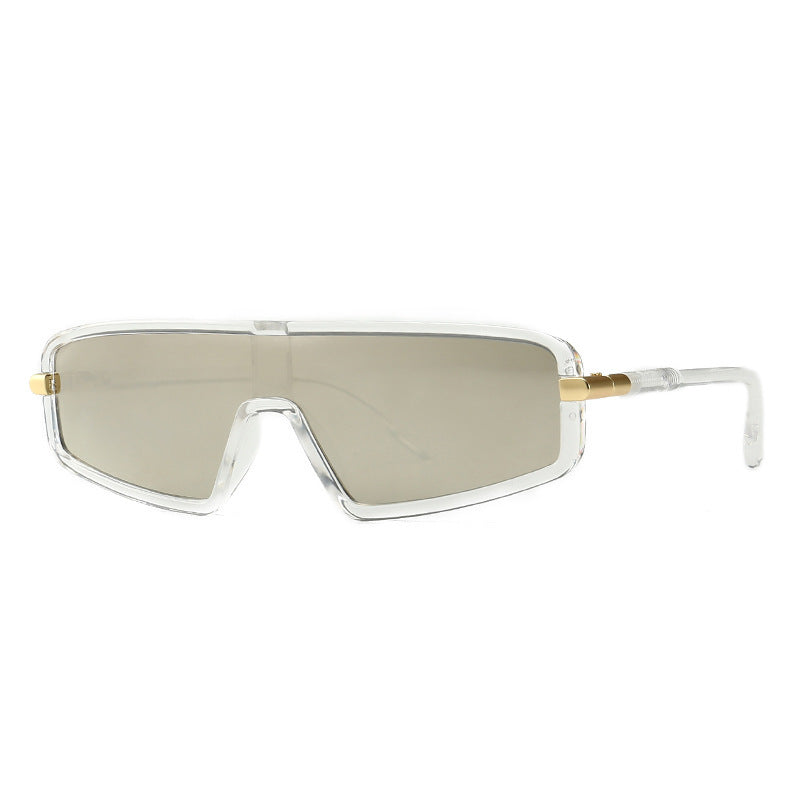 European And American Hot Style Modern Retro Flat Top All-in-one Sunglasses