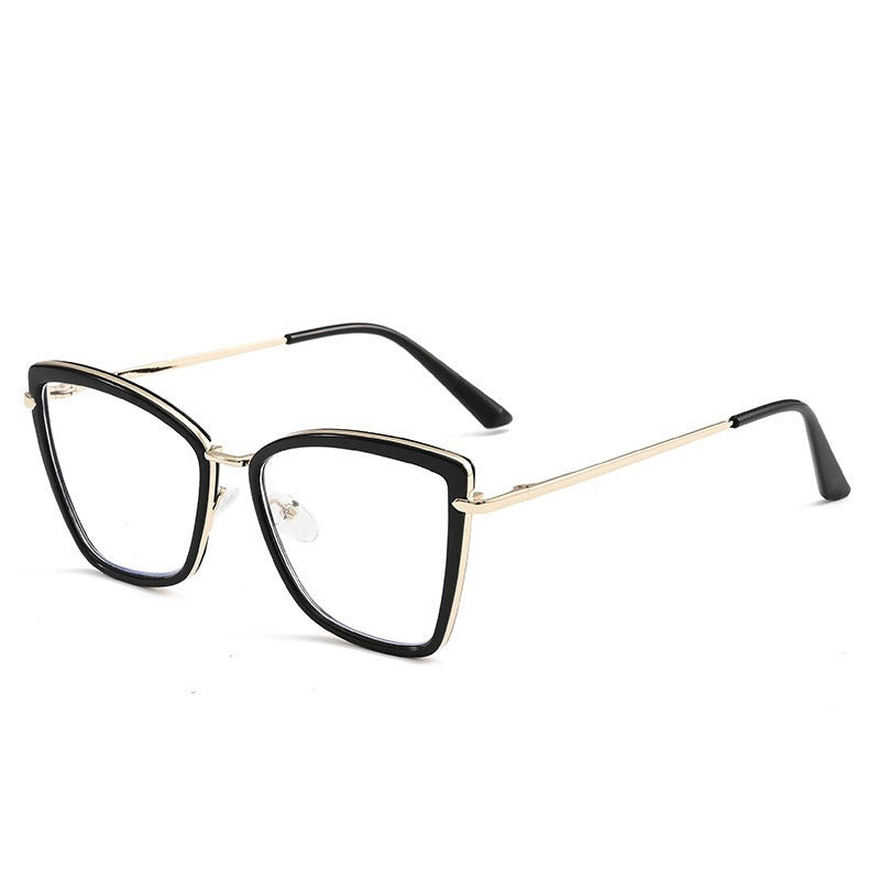 Cat Eye Photochromic Anti Blue-Ray Plain Glasses Fashion