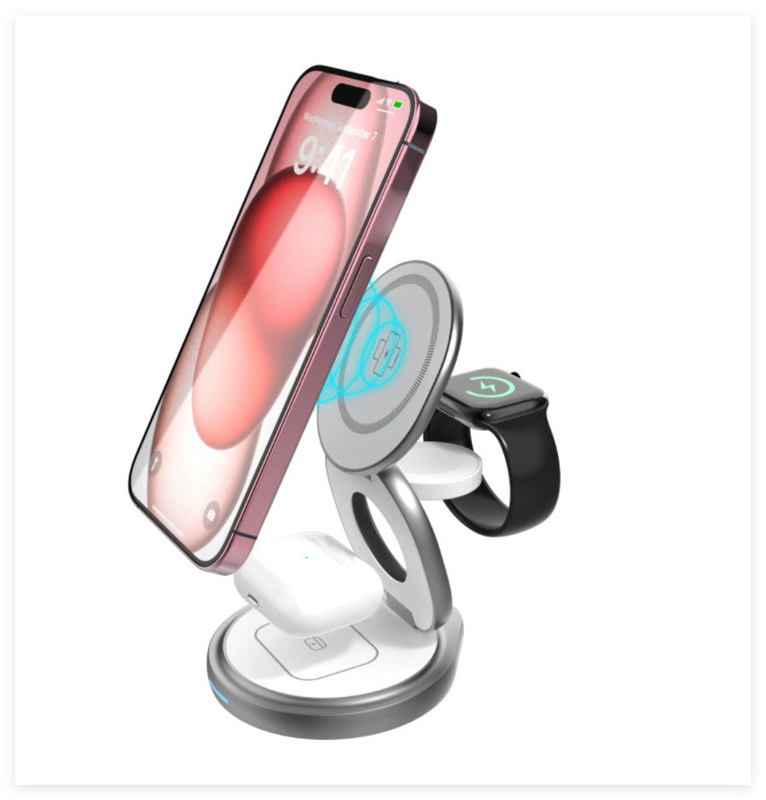 Magnetic Wireless Charger Three-in-one Fast Charging