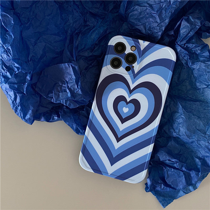 Klein Blue Love Photo Frame Phone Case