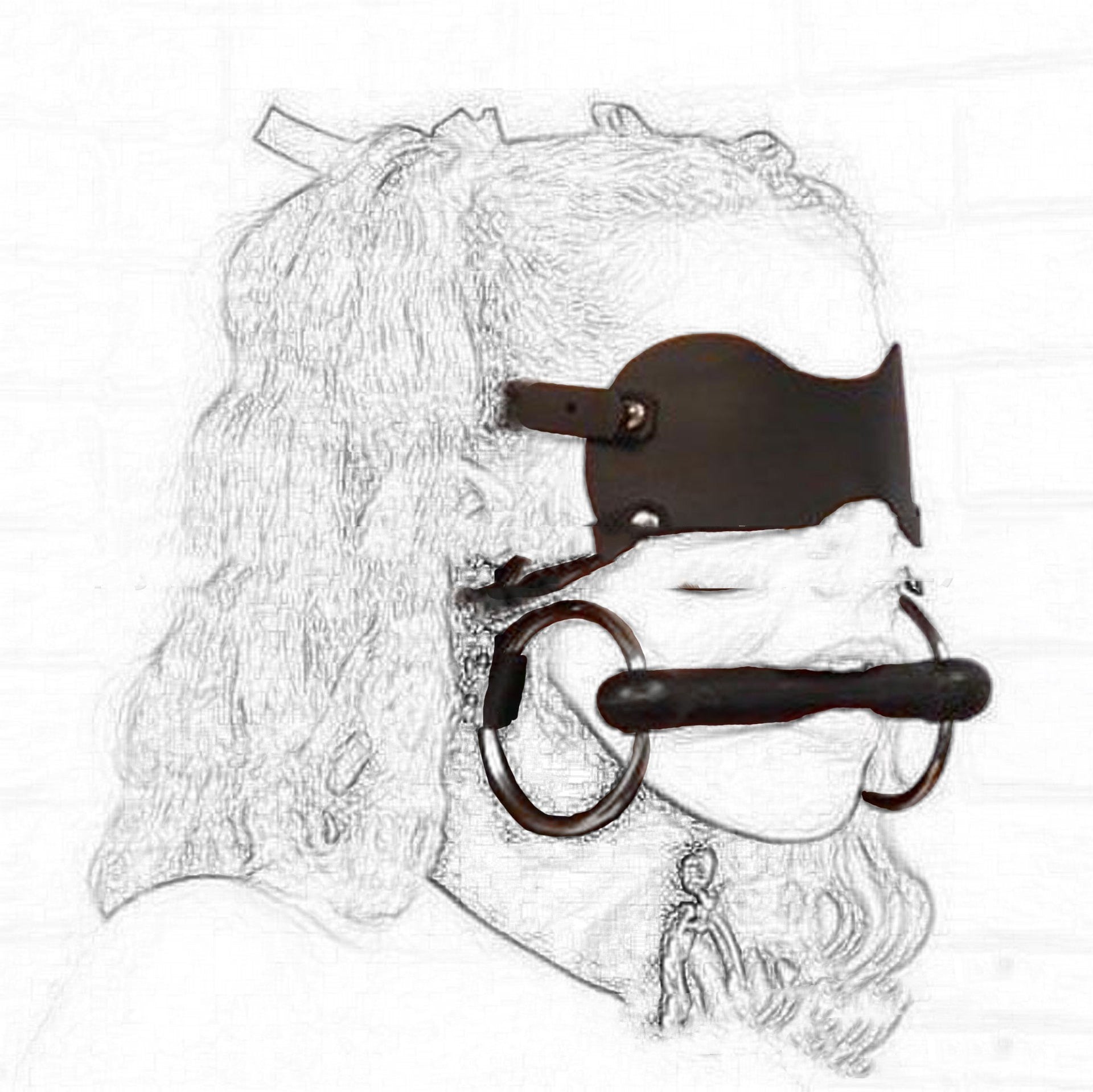 Rubber Mouth Stopper Eye Mask