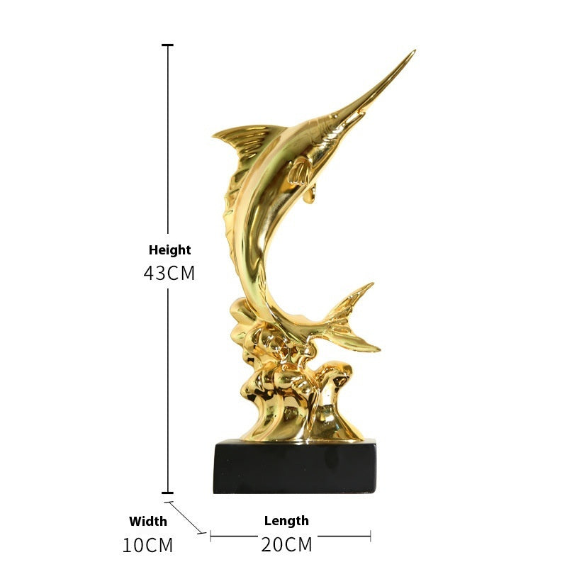 European Swordfish Decoration Creative Decorative Crafts