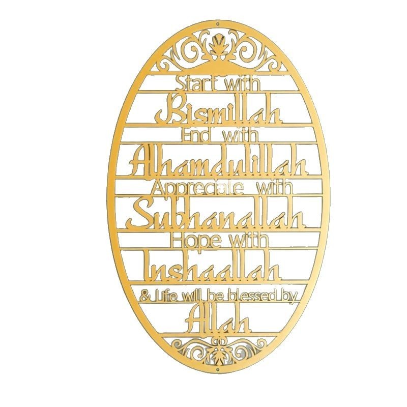 English Alphabet Letters Cartoon Metal Wall Artistic Home Decorative Painting