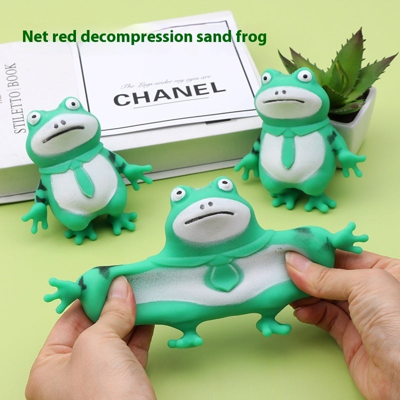 Trend Cartoon Little Frog Toy Vent Decompression Decompression Paste Toy Lonely Little Frog Doll Toy