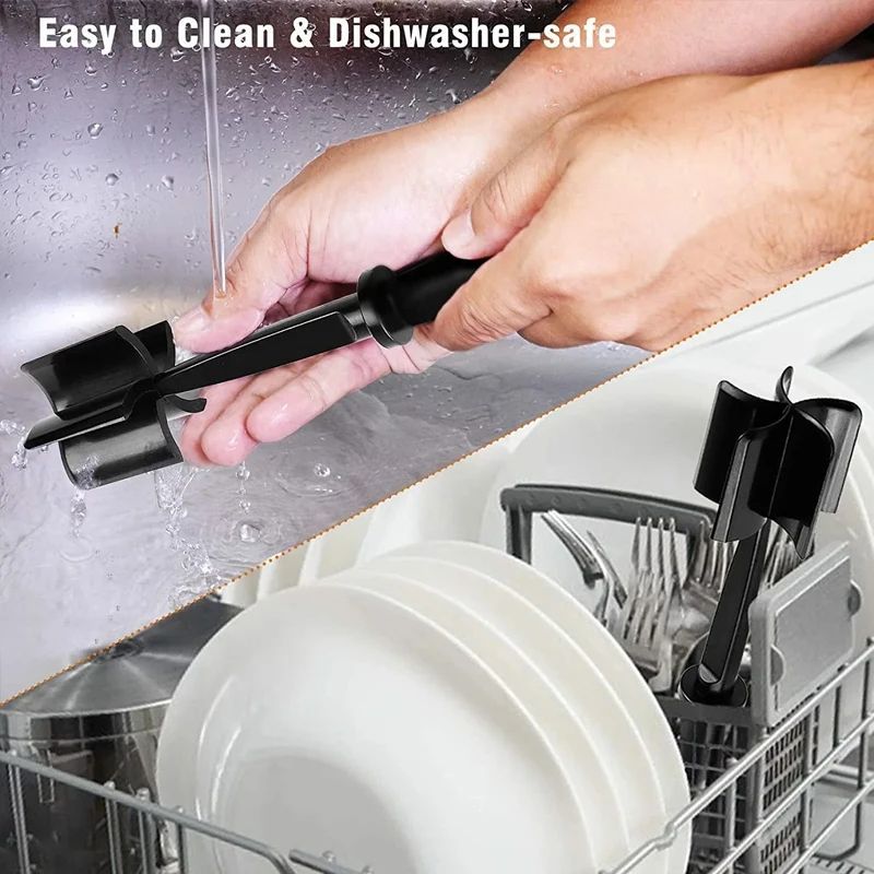 5 Blade Heat Resistant Nylon Meat Chopper Non Scratch Potato Masher Tool Safe For All Cookware Kitchen Utensil For Ground Beef Hamburger Smasher Cooking Tools