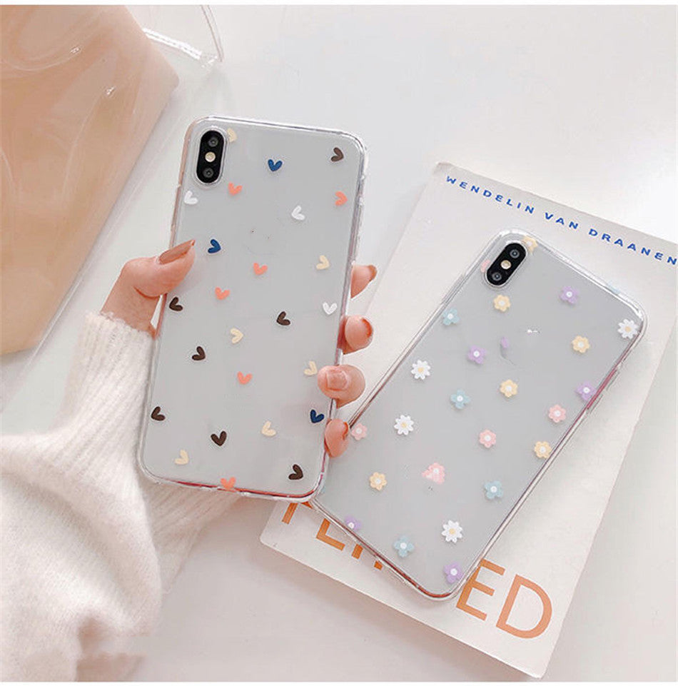 Compatible With  , Small Love Daisy Transparent Soft Shell