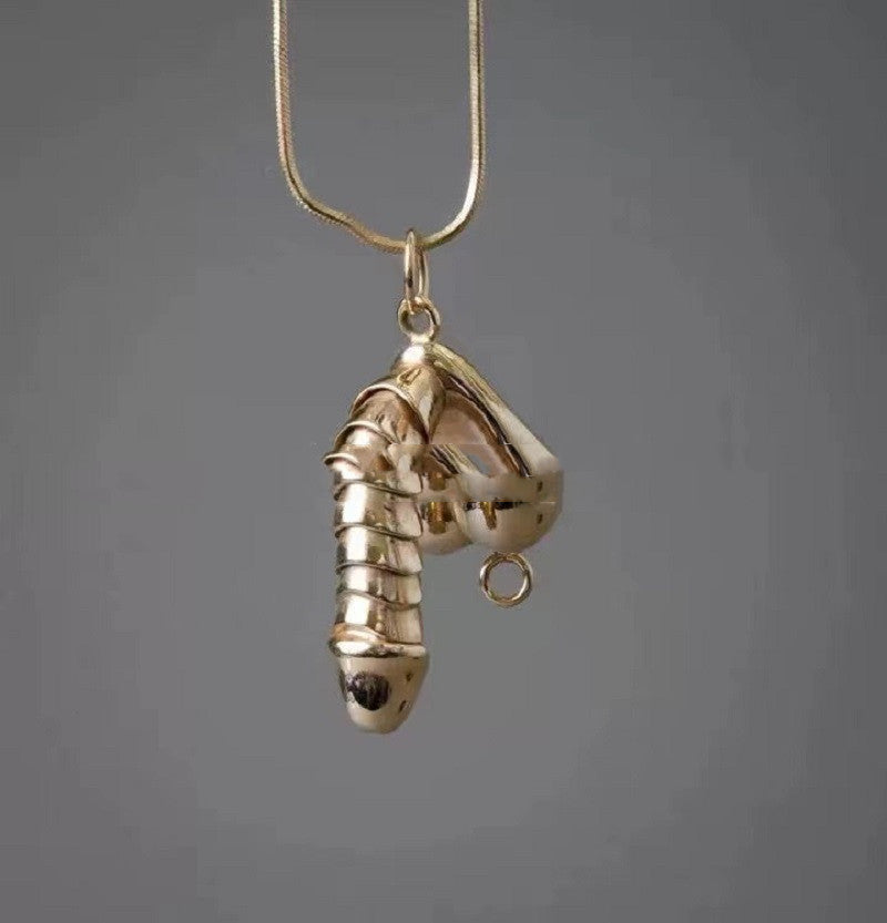 Mens Halloween Weird Personality Pendant Necklace Fashion Jewelry