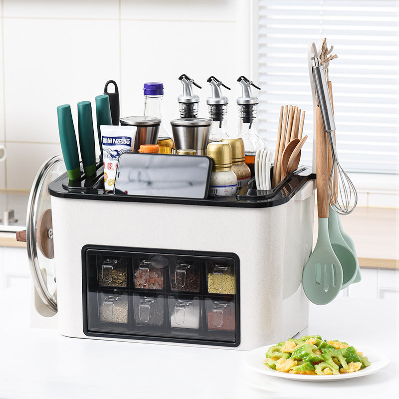 Kitchen Storage Rack Seasoning Supplies Storage Box