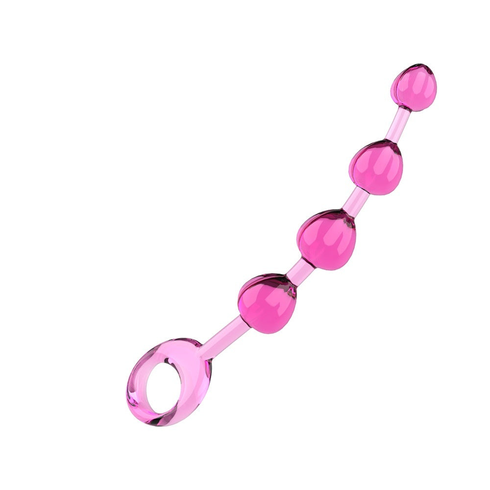 Transparent Jelly Color Four Beads Beads Butt Plug