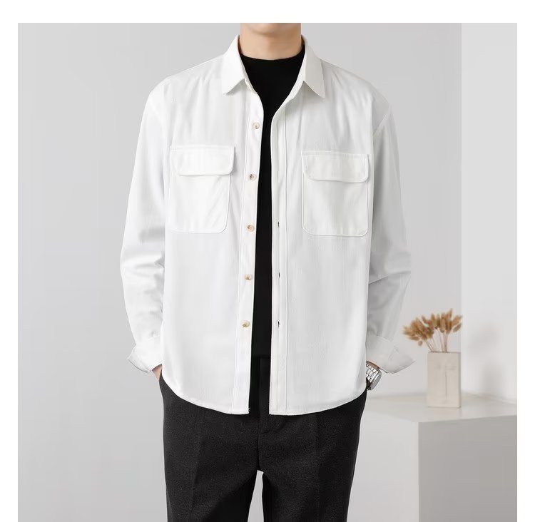 Vintage Corduroy Workwear Shirt Men