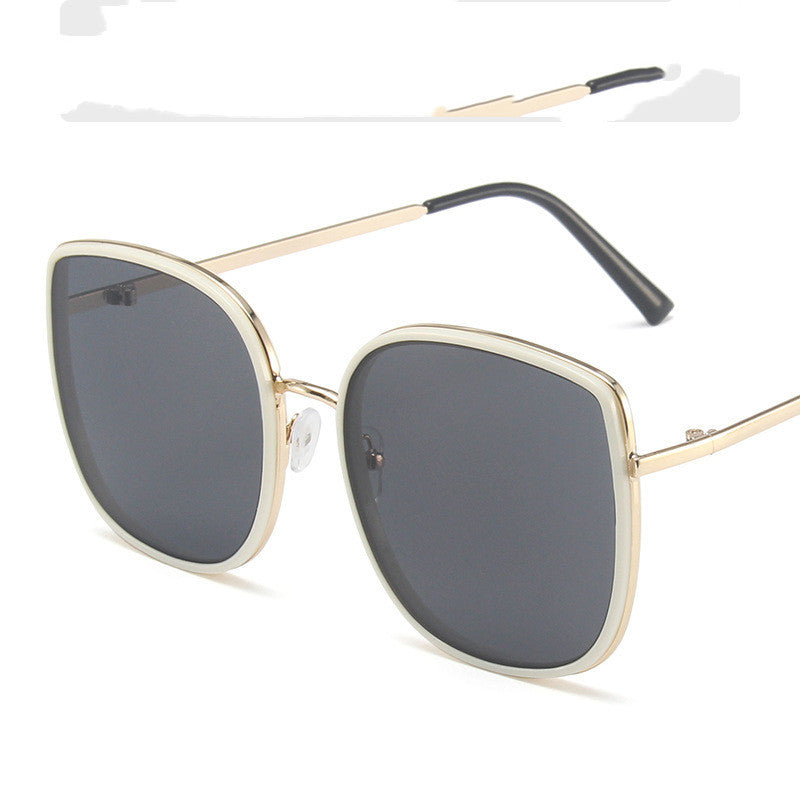 Fashion Black Circle Metal Sunglasses Net Red