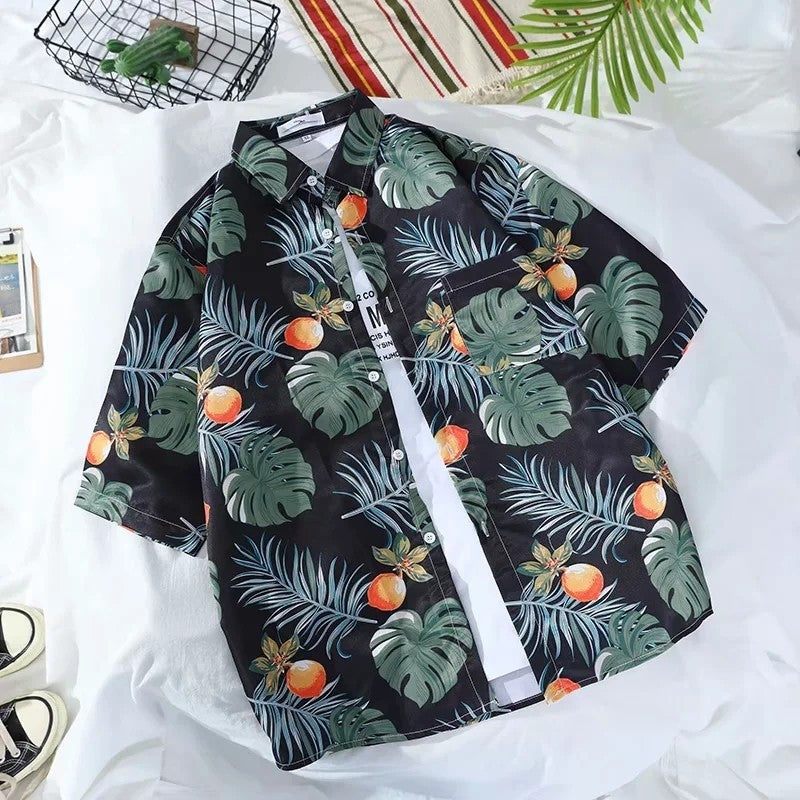 New Printed Shirt Short Sleeve Men