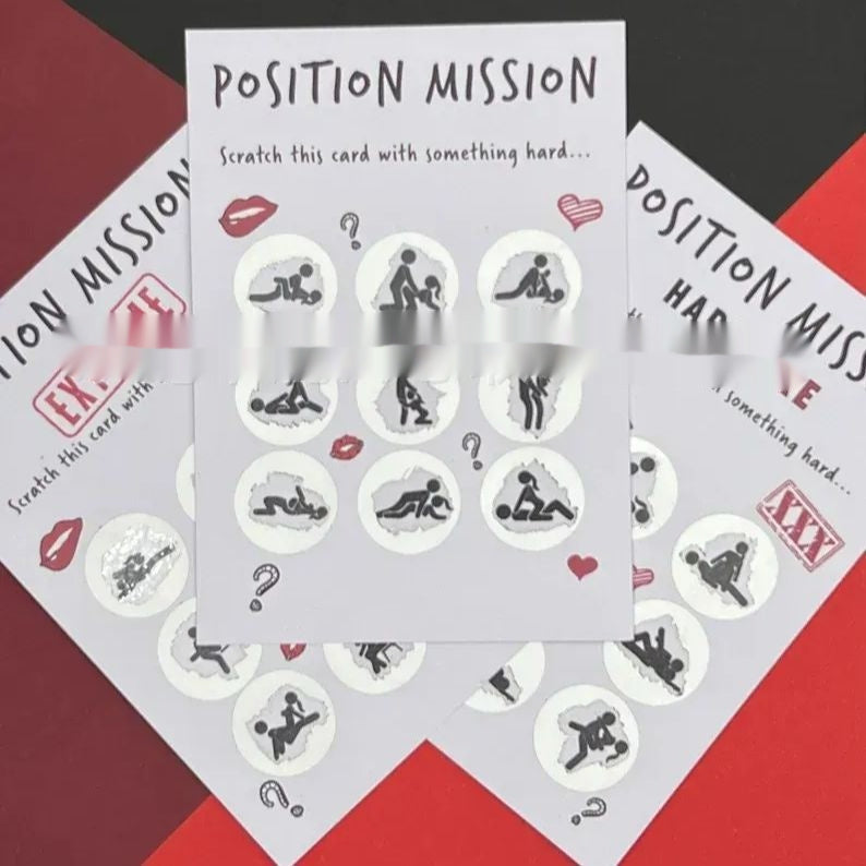 Scratch Card Couple Love Posture Commemorative Gift