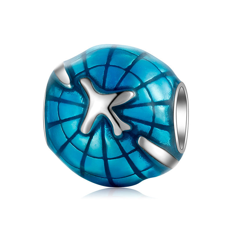 S925 Sterling Silver Beads Personalized Transportation Tools Cartoon Series Beaded Pendant DIY Accessories