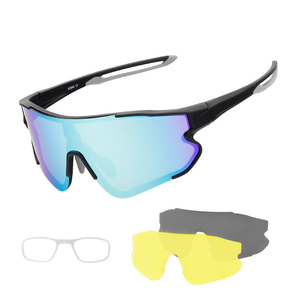 New Outdoor Cycling Glasses Interchangeable Lens Set UV Protection